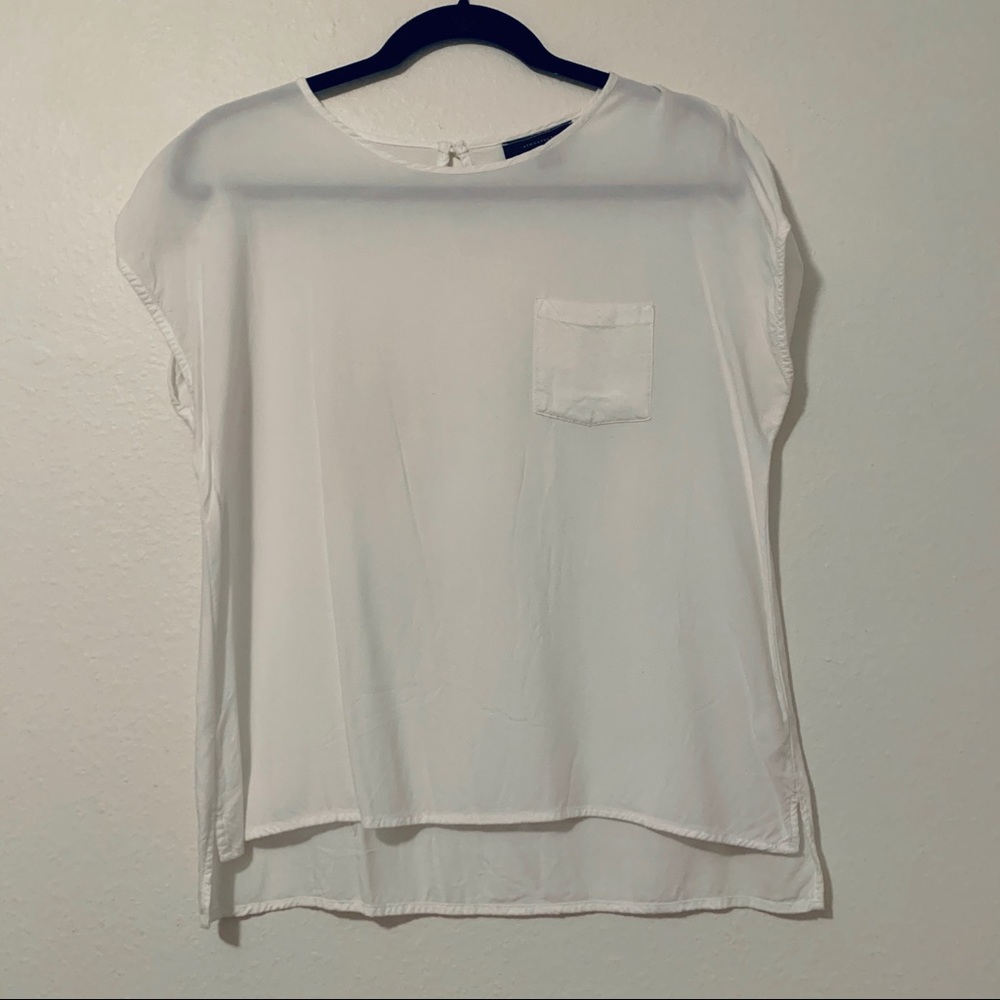 White Linen Tee